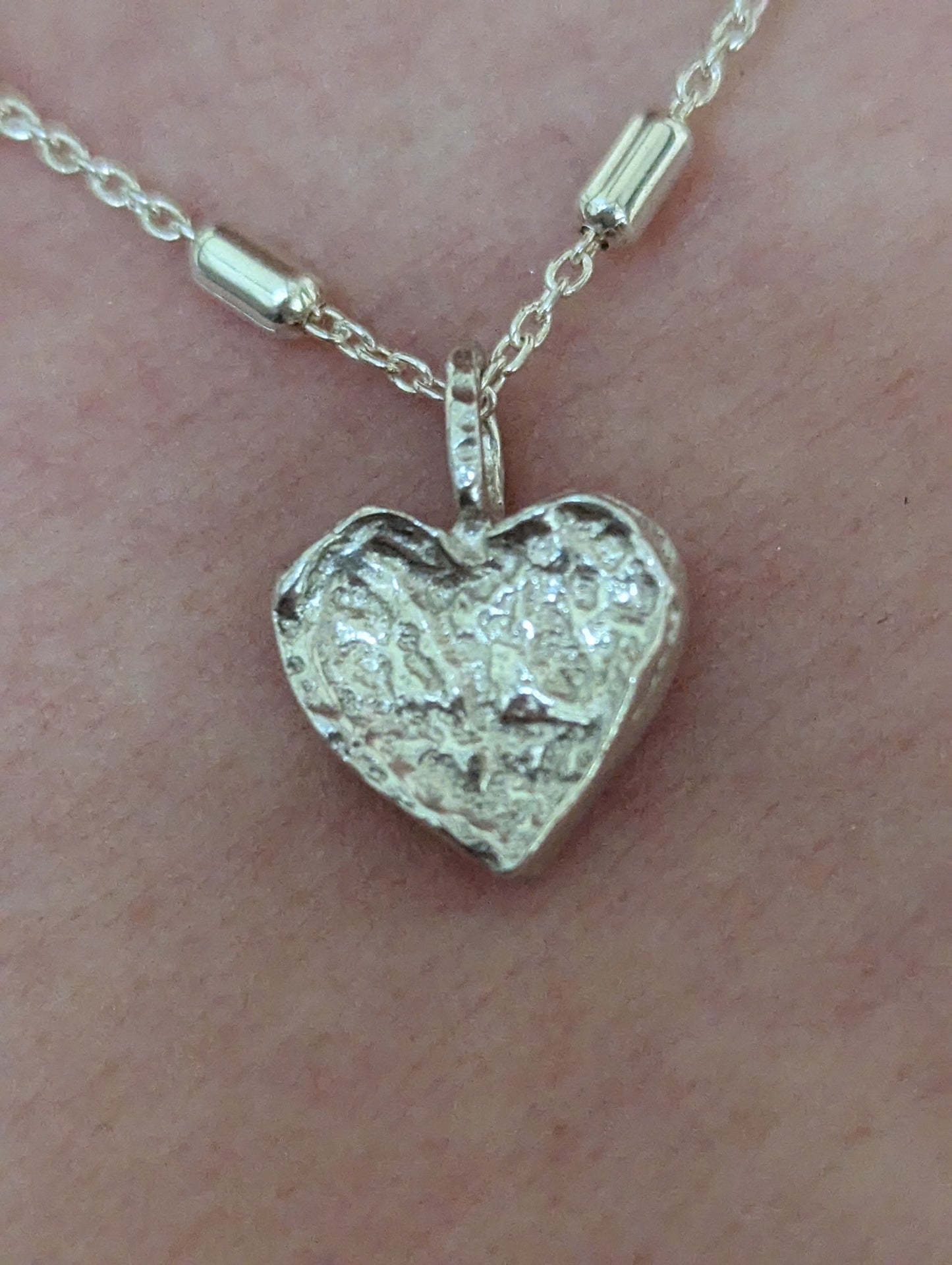 Sterling Silver Handmade ‘Melting Heart’ Pendant