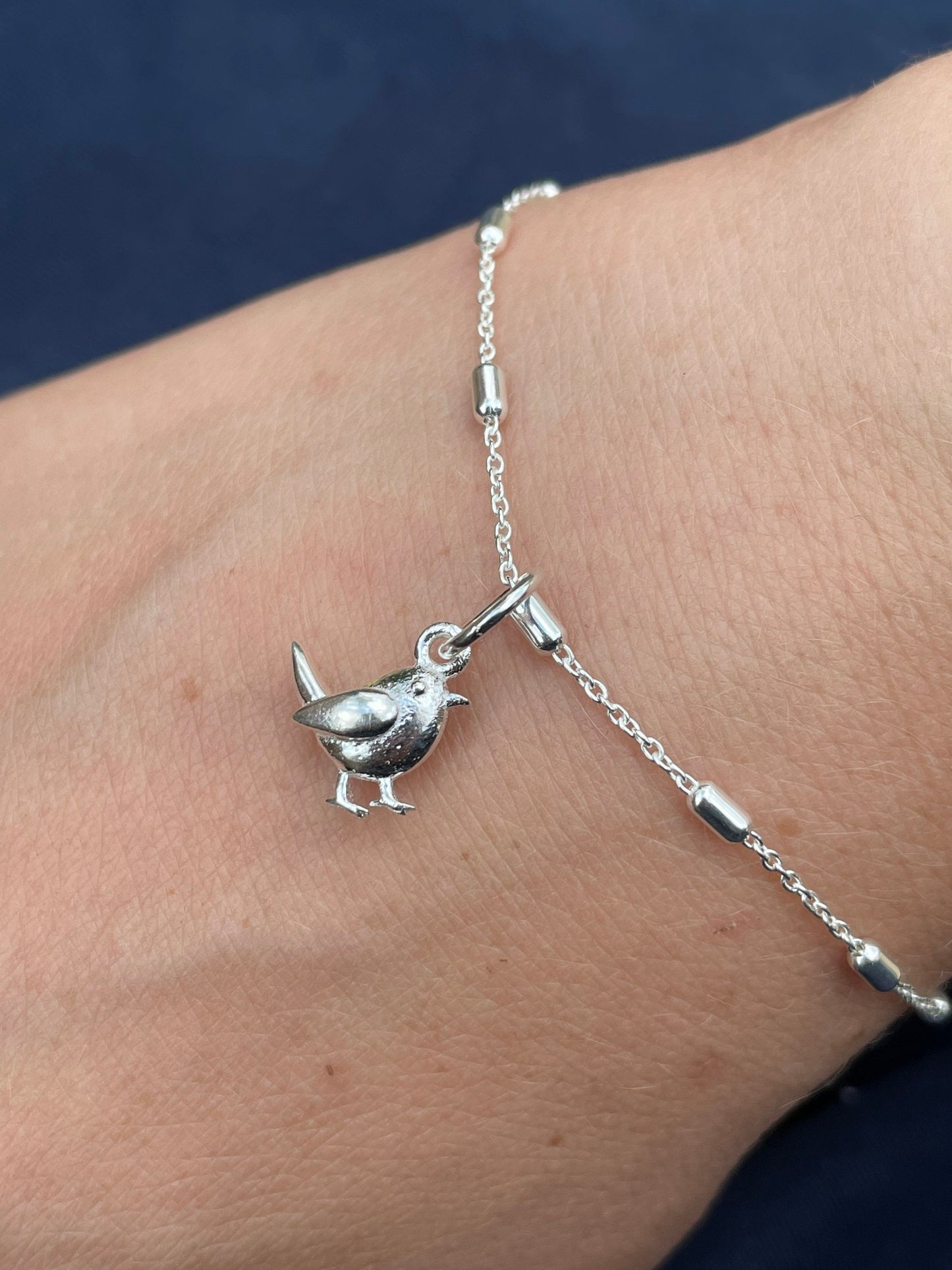 Sterling Silver Robin Bracelet