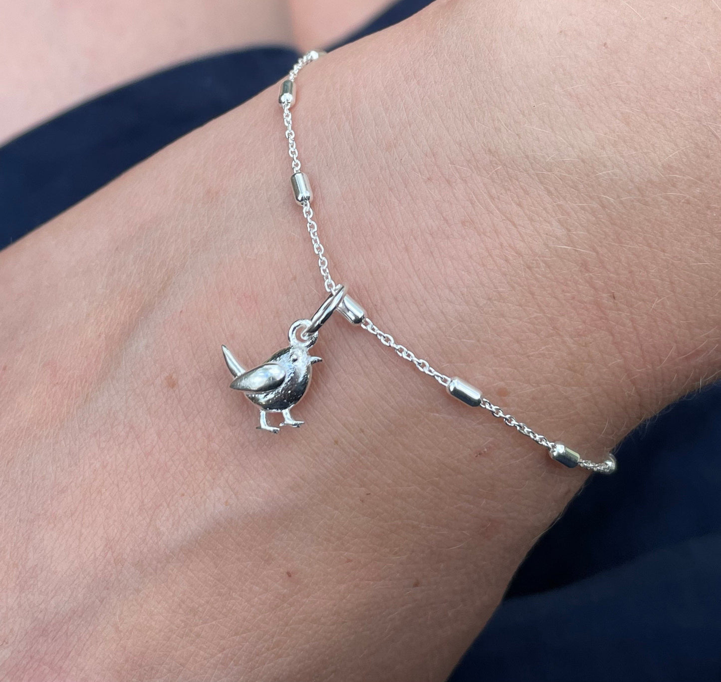 Sterling Silver Robin Bracelet